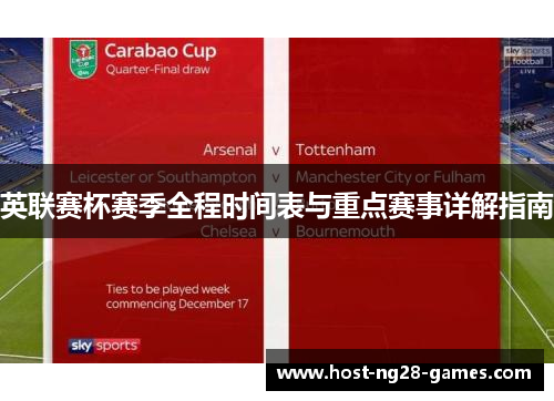 英联赛杯赛季全程时间表与重点赛事详解指南